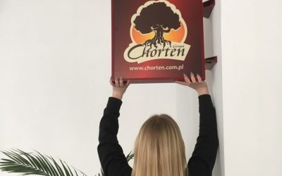 Kasetony reklamowe dla firmy Chorten